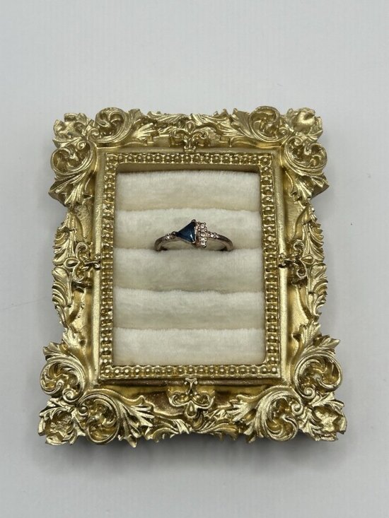 Unbranded Jewelry - Vintage Blue Stone Rhinestone Ring Size 7.5 Costume Jewelry Glam Fun Retro Gift